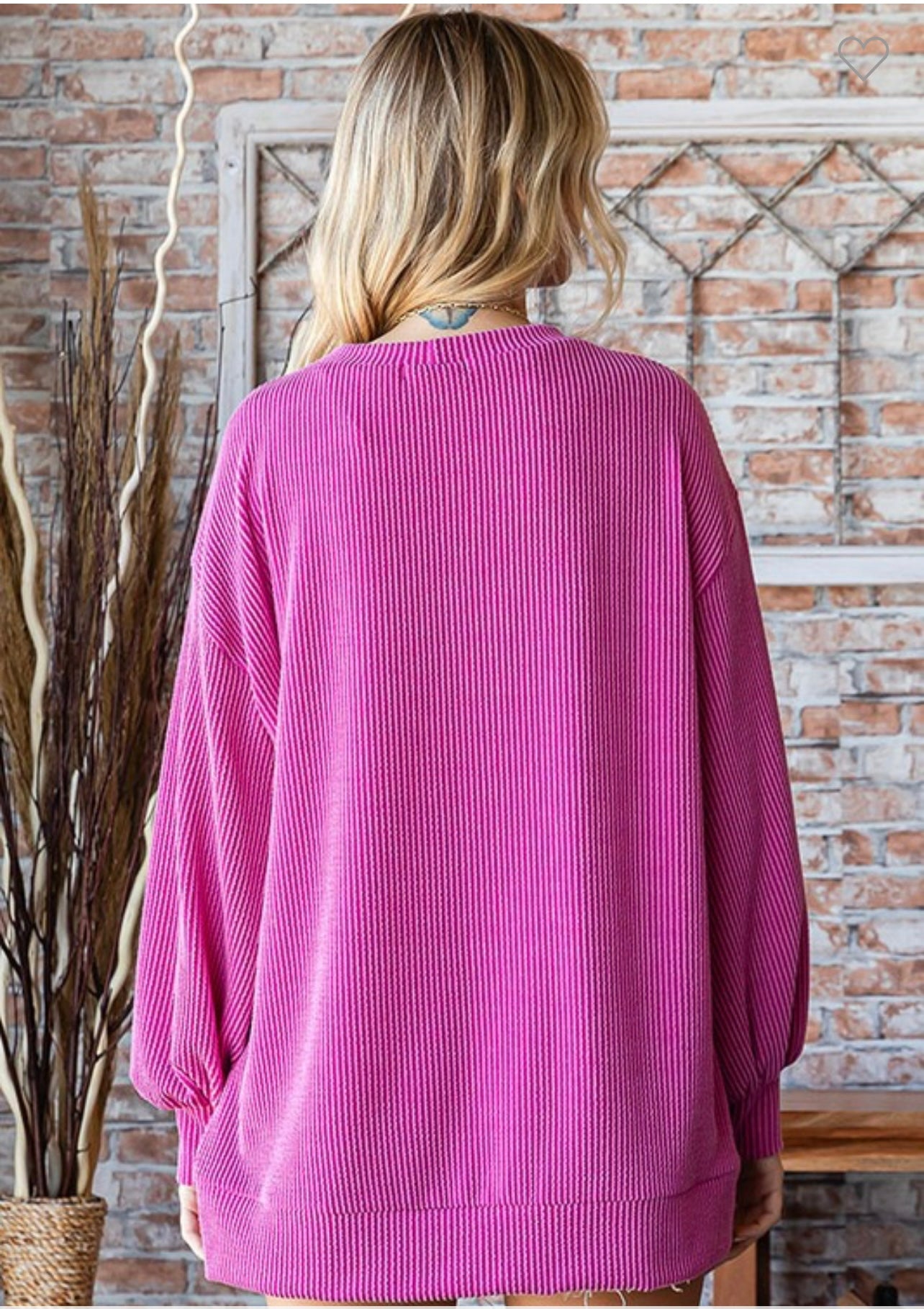 Ribbed Textured Long Sleeve